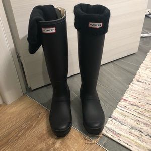 Women’s Tall Back Adjustable Hunter Boots + Socks